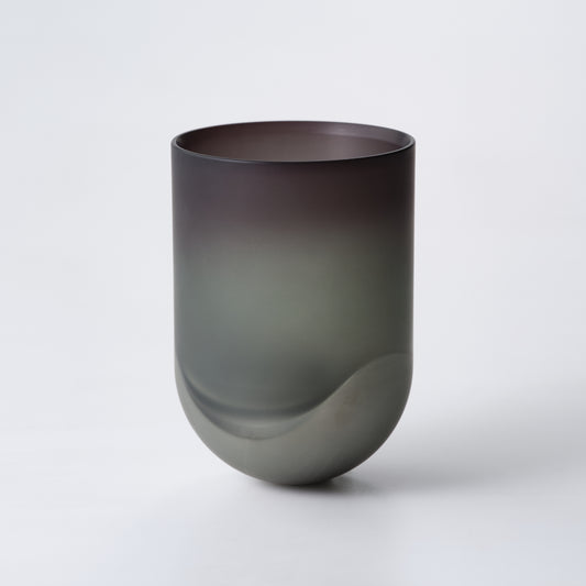 樹脂は緑色のグラデーションで、金属はシルバー色/SESEKI /SE-SM-G-19(色:シルバー/マット/緑グラデ)